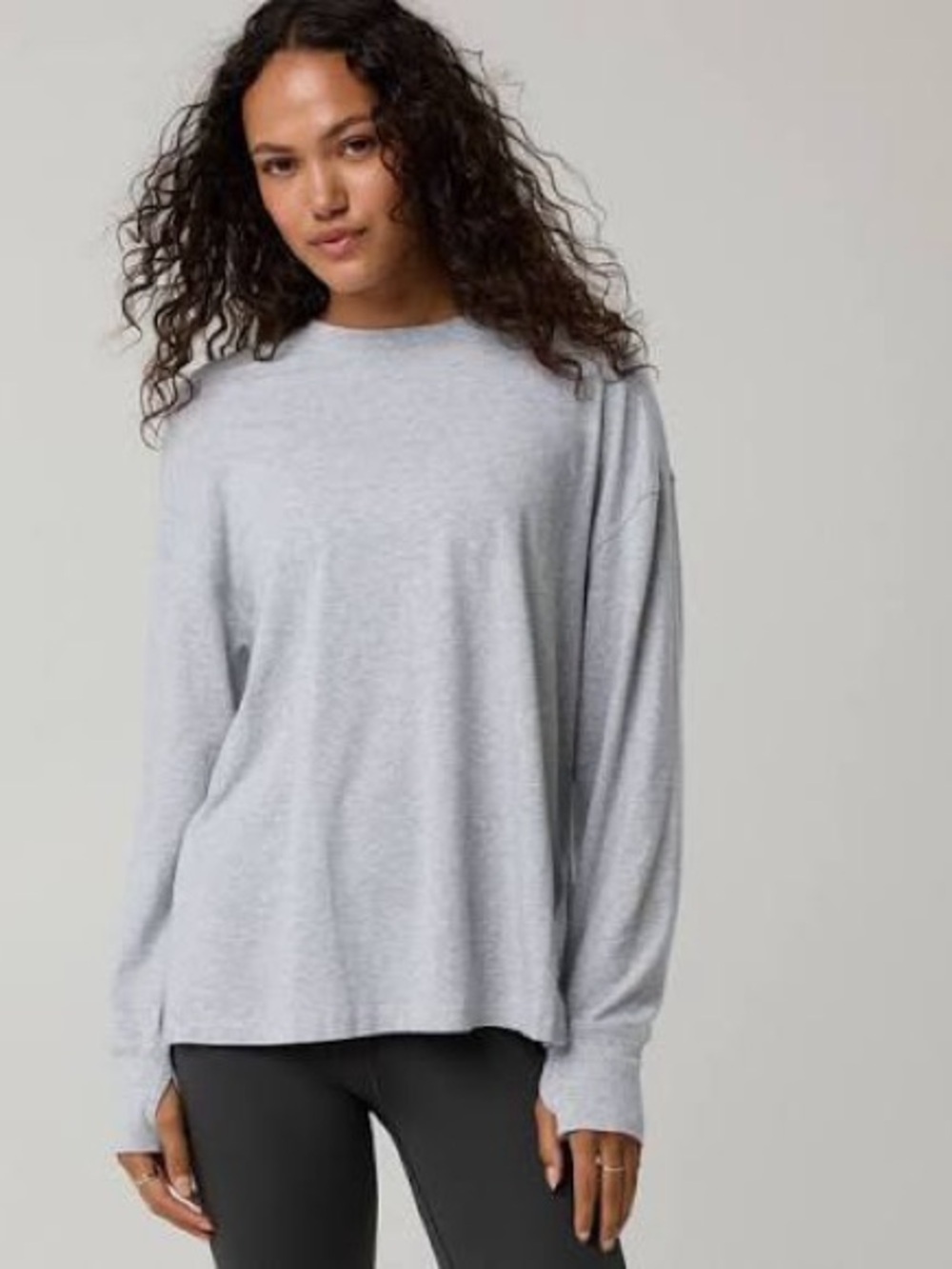 OFFLINE By Aerie Let's Stretch Long Sleeve Boyfriend T-Shirt